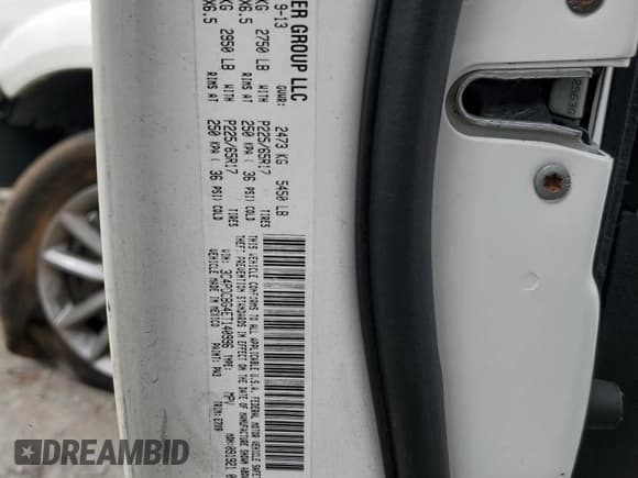 ✅ 2014 Dodge Journey SXT • VIN: 3C4PDCBG4ET140996 • Lot: 70204894. Listed on Copart with 94,668 mi. Free auction sales archive from the USA and detailed vehicle history report at DreamBid. Image 15.