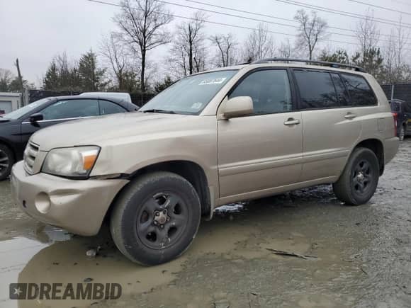 2004 Toyota Highlander с VIN JTEHD21A940029606, выставлен на аукционе Copart как лот 85087644 с пробегом 222 263 миль миль и Списание • Salvage title. История ставок и продаж доступна на DreamBid. Изображение 1.