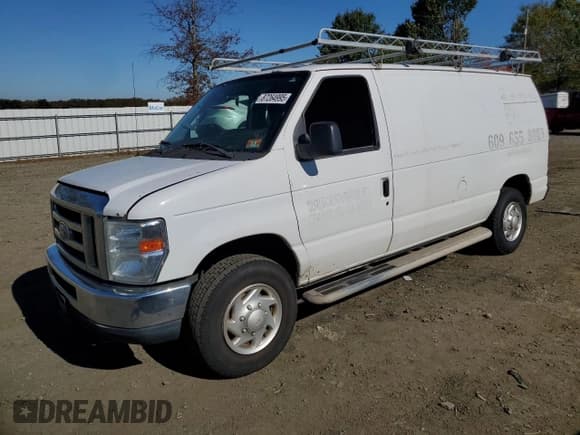 ✅ 2013 Ford Econoline Cargo Commercial • VIN: 1FTNE2EW2DDB22647 • Lot: 87264995. Listed on Copart with 190,620 mi. Free auction sales archive from the USA and detailed vehicle history report at DreamBid. Image 1.