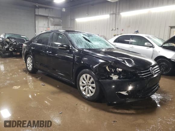 ✅ 2012 Volkswagen Passat S • VIN: 1VWAH7A37CC062459 • Lot: 44032875. Listed on Copart with 198,598 mi. Free auction sales archive from the USA and detailed vehicle history report at DreamBid. Image 4.