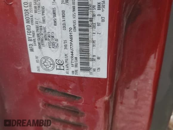 ✅ 2007 Ford Ranger STX • VIN: 1FTYR44U77PA69170 • Lot: 91013025. Wystawiony na Copart z przebiegiem Nie podano. Bezpłatny archiwum sprzedaży aukcyjnych z USA i szczegółowy raport historii pojazdu na DreamBid. Zdjęcie 12.