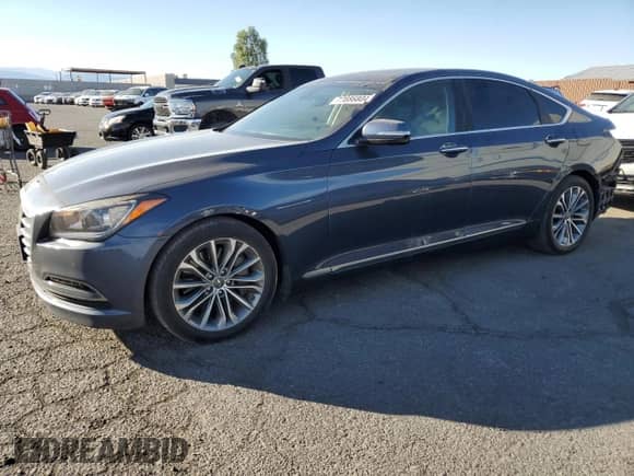 2015 Hyundai Genesis 3.8L z VIN KMHGN4JE8FU096944, wystawiony jako Copart lot #77886804 z przebiegiem 36 332 mil mil oraz Szkoda całkowita • Salvage title. Historia ofert i sprzedaży dostępna na DreamBid. Obrazek 1.