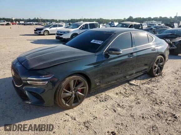 ✅ 2023 Genesis G70 3.3T • VIN: KMTG54TE3PU117641 • Lot: 86703145. Wystawiony na Copart z przebiegiem 27 315 mil. Bezpłatny archiwum sprzedaży aukcyjnych z USA i szczegółowy raport historii pojazdu na DreamBid. Zdjęcie 1.