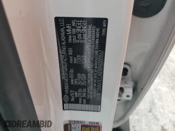 ✅ 2023 Hyundai Tucson Limited • VIN: 5NMJECAE5PH200867 • Lot: 68897574. Wystawiony na Copart z przebiegiem 55 777 mil. Bezpłatny archiwum sprzedaży aukcyjnych z USA i szczegółowy raport historii pojazdu na DreamBid. Zdjęcie 14.