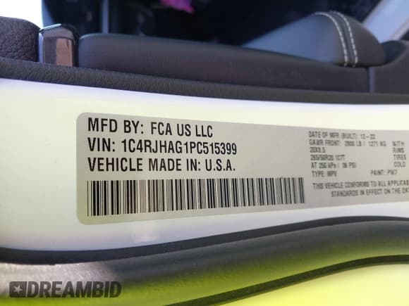 ✅ 2023 Jeep Grand Cherokee Laredo • VIN: 1C4RJHAG1PC515399 • Lot: 41929215. Listed on IAAI with 27,986 mi. Free auction sales archive from the USA and detailed vehicle history report at DreamBid. Image 9.