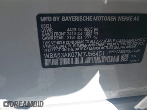 ✅ 2021 BMW 2 Series 228i • VIN: WBA53AK07M7J56451 • Lot: 42292353. Wystawiony na IAAI z przebiegiem 26 584 mil. Bezpłatny archiwum sprzedaży aukcyjnych z USA i szczegółowy raport historii pojazdu na DreamBid. Zdjęcie 9.