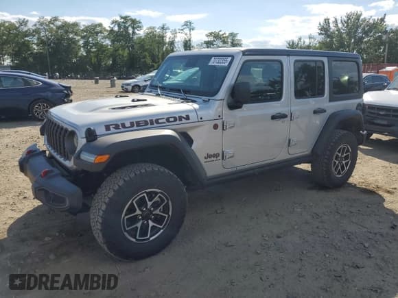 ✅ 2024 Jeep Wrangler Rubicon • VIN: 1C4PJXFG6RW336030 • Лот: 70732355. Опубликован ранее на Copart с пробегом 14 582 миль. Бесплатный доступ к архиву аукционных продаж из США и подробный отчёт об истории автомобиля на DreamBid. Изображение 1.