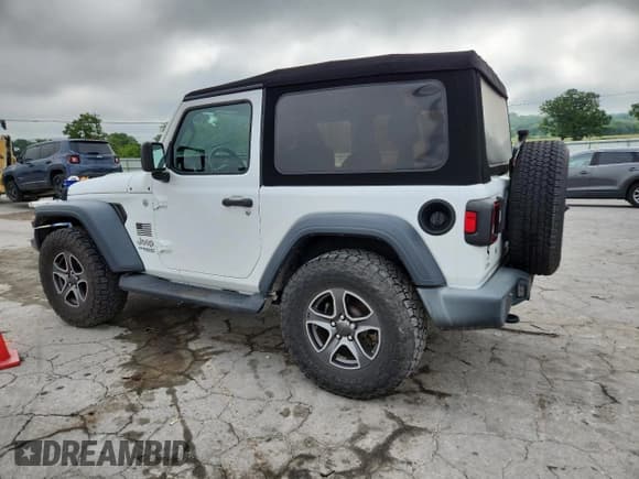✅ 2018 Jeep Wrangler Sport • VIN: 1C4GJXAN9JW252262 • Лот: 61868055. Опубликован ранее на Copart с пробегом 57 408 миль. Бесплатный доступ к архиву аукционных продаж из США и подробный отчёт об истории автомобиля на DreamBid. Изображение 2.