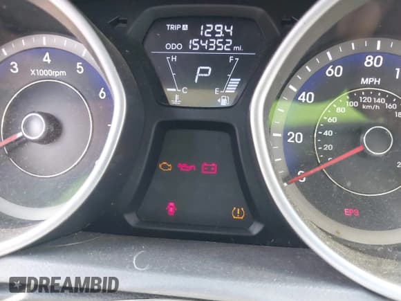 ✅ 2012 Hyundai Elantra Limited • VIN: KMHDH4AEXCU174890 • Lot: 42788457. Listed on IAAI with 154,352 mi. Free auction sales archive from the USA and detailed vehicle history report at DreamBid. Image 7.