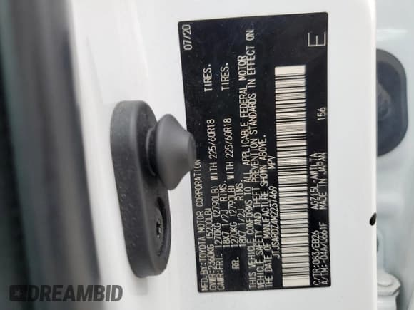 ✅ 2021 Lexus NX 300 F Sport • VIN: JTJSARDZ4M2237469 • Лот: 86081535. Опубликован ранее на Copart с пробегом 50 712 миль. Бесплатный доступ к архиву аукционных продаж из США и подробный отчёт об истории автомобиля на DreamBid. Изображение 13.