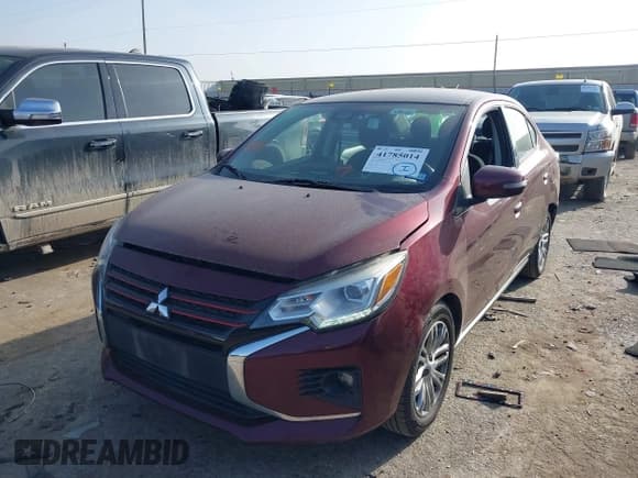 ✅ 2021 Mitsubishi Mirage SE • VIN: ML32FVFJ5MHF02360 • Lot: 41785014. Listed on IAAI with 114,737 mi. Free auction sales archive from the USA and detailed vehicle history report at DreamBid. Image 2.