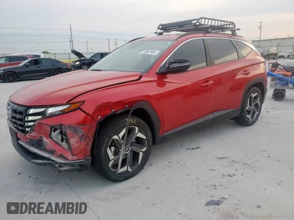 2023 Hyundai Tucson SEL z VIN 5NMJF3AE7PH170770, wystawiony jako Copart lot #71357405 z przebiegiem 58 333 mil mil oraz Szkoda całkowita • Salvage title. Historia ofert i sprzedaży dostępna na DreamBid. Obrazek 1.