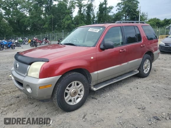 ✅ 2003 Mercury Mountaineer Convenience • VIN: 4M2DU86K23ZJ44110 • Lot: 64982465. Wystawiony na Copart z przebiegiem 218 646 mil. Bezpłatny archiwum sprzedaży aukcyjnych z USA i szczegółowy raport historii pojazdu na DreamBid. Zdjęcie 1.