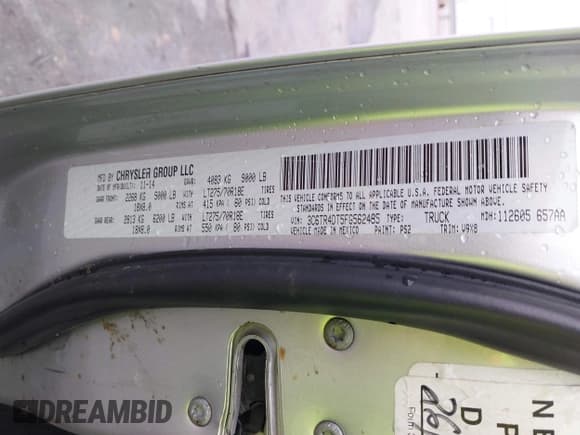 ✅ 2015 Ram 2500 SLT • VIN: 3C6TR4DT5FG562485 • Lot: 43421935. Wystawiony na IAAI z przebiegiem 255 210 mil. Bezpłatny archiwum sprzedaży aukcyjnych z USA i szczegółowy raport historii pojazdu na DreamBid. Zdjęcie 9.