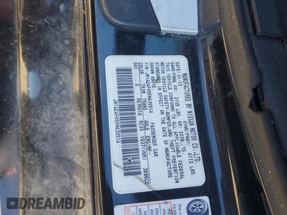 ✅ 2015 Nissan 370Z Touring • VIN: JN1AZ4FH5FM430514 • Lot: 91073015. Listed on Copart with 176,317 mi. Free auction sales archive from the USA and detailed vehicle history report at DreamBid. Image 12.