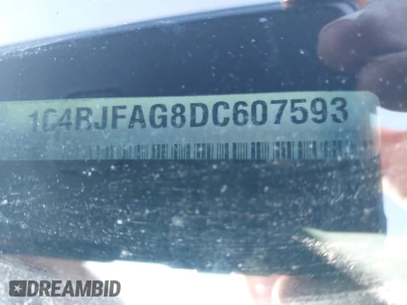 ✅ 2013 Jeep Grand Cherokee Laredo • VIN: 1C4RJFAG8DC607593 • Lot: 43643452. Listed on IAAI with 168,356 mi. Free auction sales archive from the USA and detailed vehicle history report at DreamBid. Image 9.