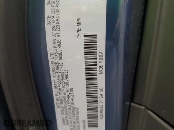 ✅ 2007 Subaru Tribeca 7-Pass • VIN: 4S4WX85D674401406 • Lot: 86627834. Wystawiony na Copart z przebiegiem 144 611 mil. Bezpłatny archiwum sprzedaży aukcyjnych z USA i szczegółowy raport historii pojazdu na DreamBid. Zdjęcie 13.