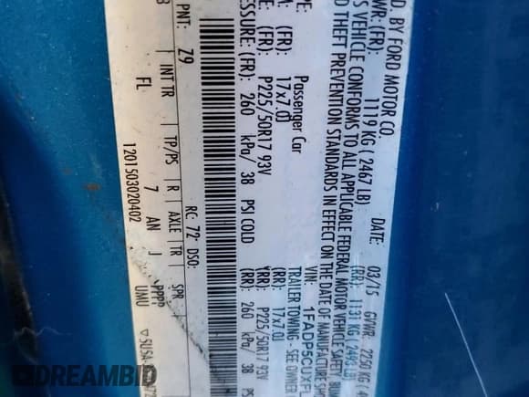 ✅ 2015 Ford C-Max SEL • VIN: 1FADP5CUXFL109667 • Лот: 85359355. Опубликован ранее на Copart с пробегом 109 630 миль. Бесплатный доступ к архиву аукционных продаж из США и подробный отчёт об истории автомобиля на DreamBid. Изображение 13.