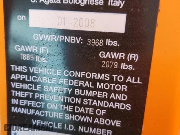 ✅ 2008 Lamborghini Gallardo • VIN: ZHWGU43T78LA07001 • Lot: 75648814. Listed on Copart with Not provided. Free auction sales archive from the USA and detailed vehicle history report at DreamBid. Image 13.
