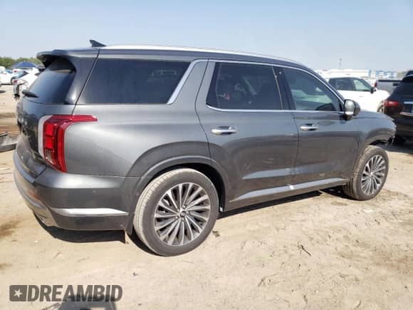 2025 Hyundai Palisade Calligraphy z VIN KM8R74GE8SU853166, wystawiony jako Copart lot #52891185 z przebiegiem 49 mil mil oraz Szkoda całkowita • Salvage title. Historia ofert i sprzedaży dostępna na DreamBid. Obrazek 3.