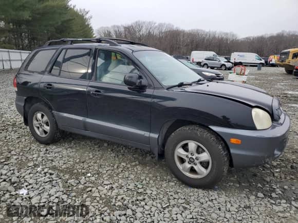 2006 Hyundai Santa Fe GLS with VIN KM8SC13D16U037513, listed as a Copart auction lot 45058405 with 135,530 mi miles and Salvage title. Bid and sale history available at DreamBid. Image 4.
