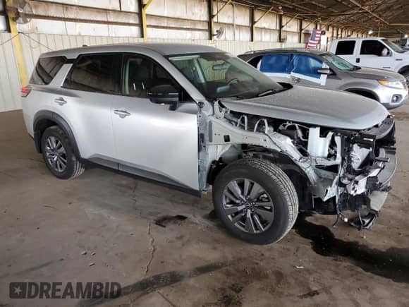 2024 Nissan Pathfinder S with VIN 5N1DR3AA0RC309202, listed as a Copart auction lot 55341725 with 9,549 mi miles and Salvage title. Bid and sale history available at DreamBid. Image 4.