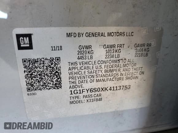 ✅ 2019 Chevrolet Bolt EV LT • VIN: 1G1FY6S0XK4113753 • Lot: 50554445. Wystawiony na Copart z przebiegiem 29 461 mil. Bezpłatny archiwum sprzedaży aukcyjnych z USA i szczegółowy raport historii pojazdu na DreamBid. Zdjęcie 14.