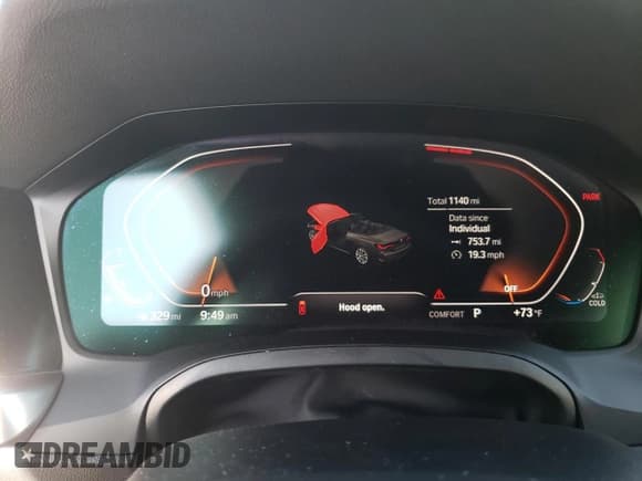 ✅ 2023 BMW 4 Series 430i • VIN: WBA23AT01PCM71355 • Lot: 49051753. Listed on Copart with 1,140 mi. Free auction sales archive from the USA and detailed vehicle history report at DreamBid. Image 9.