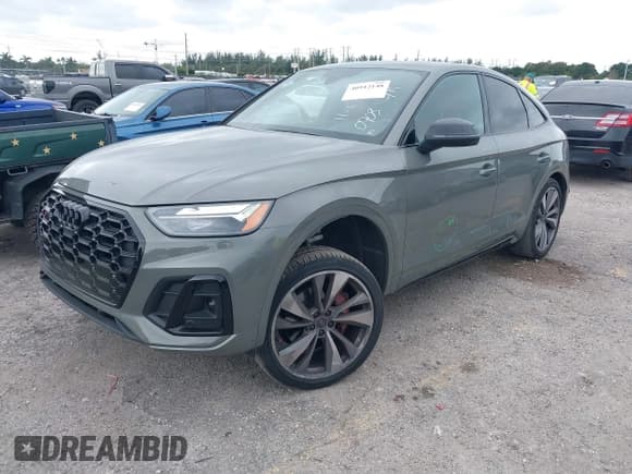 ✅ 2023 Audi SQ5 Sportback Premium Plus • VIN: WA124AFY7P2070703 • Lot: 40912148. Listed on IAAI with 19,414 mi. Free auction sales archive from the USA and detailed vehicle history report at DreamBid. Image 2.