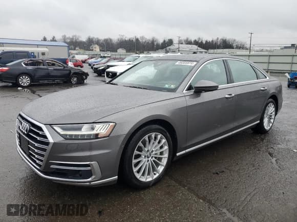 ✅ 2019 Audi A8 • VIN: WAU8DAF87KN007492 • Lot: 49355974. Wystawiony na Copart z przebiegiem 55 128 mil. Bezpłatny archiwum sprzedaży aukcyjnych z USA i szczegółowy raport historii pojazdu na DreamBid. Zdjęcie 1.
