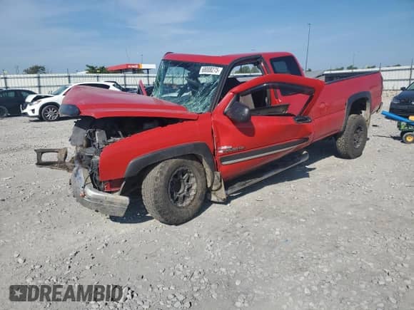 2007 Chevrolet Silverado 2500HD LT2 with VIN 1GCHK29D27E100225, listed as a Copart auction lot 68008275 with Not provided miles and Salvage title. Bid and sale history available at DreamBid. Image 1.