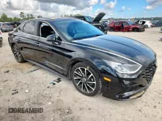 2021 Hyundai Sonata Limited z VIN 5NPEH4J22MH071750, wystawiony jako Copart lot #85096345 z przebiegiem 57 104 mil mil oraz Szkoda całkowita • Salvage title. Historia ofert i sprzedaży dostępna na DreamBid. Obrazek 4.