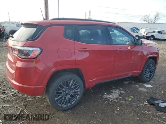 ✅ 2023 Jeep Compass (RED) Edition • VIN: 3C4NJDCN2PT559502 • Lot: 50027625. Listed on Copart with 16,761 mi. Free auction sales archive from the USA and detailed vehicle history report at DreamBid. Image 3.