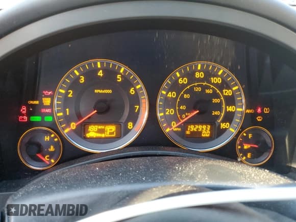 ✅ 2008 Infiniti FX • VIN: JNRAS08W18X206888 • Lot: 87011935. Listed on Copart with 192,993 mi. Free auction sales archive from the USA and detailed vehicle history report at DreamBid. Image 9.