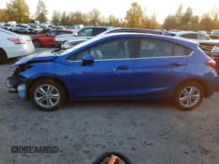 2018 Chevrolet Cruze LT z VIN 3G1BE6SM7JS600448, wystawiony jako Copart lot #67552912 z przebiegiem 32 815 mil mil oraz . Historia ofert i sprzedaży dostępna na DreamBid. Obrazek 1.