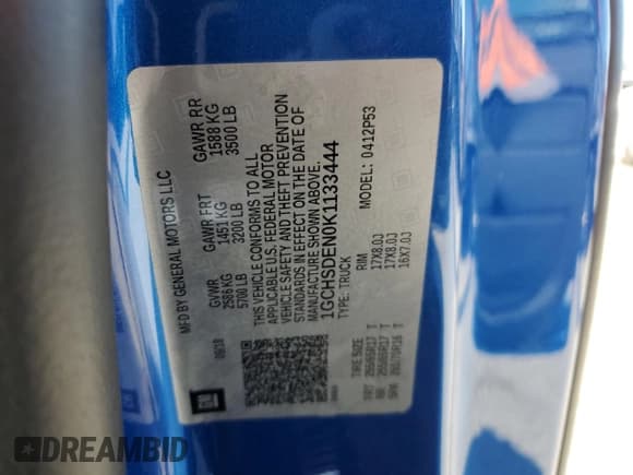 ✅ 2019 Chevrolet Colorado 2WD Z71 • VIN: 1GCHSDEN0K1133444 • Лот: 74676744. Опубликован ранее на Copart с пробегом 38 790 миль. Бесплатный доступ к архиву аукционных продаж из США и подробный отчёт об истории автомобиля на DreamBid. Изображение 13.