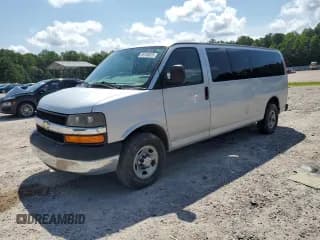 ✅ 2014 Chevrolet Express Passenger LT • VIN: 1GAZG1FGXE1178392 • Lot: 66180625. Listed on Copart with 58,043 mi. Free auction sales archive from the USA and detailed vehicle history report at DreamBid. Image 1.