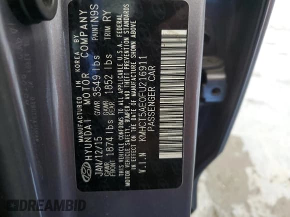 ✅ 2015 Hyundai Accent GS • VIN: KMHCT5AE0FU216911 • Лот: 74774654. Опубликован ранее на Copart с пробегом 31 814 миль. Бесплатный доступ к архиву аукционных продаж из США и подробный отчёт об истории автомобиля на DreamBid. Изображение 12.