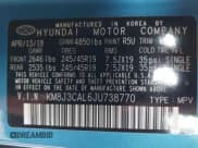 ✅ 2018 Hyundai Tucson Sport • VIN: KM8J3CAL6JU738770 • Lot: 43681721. Listed on IAAI with 64,412 mi. Free auction sales archive from the USA and detailed vehicle history report at DreamBid. Image 9.