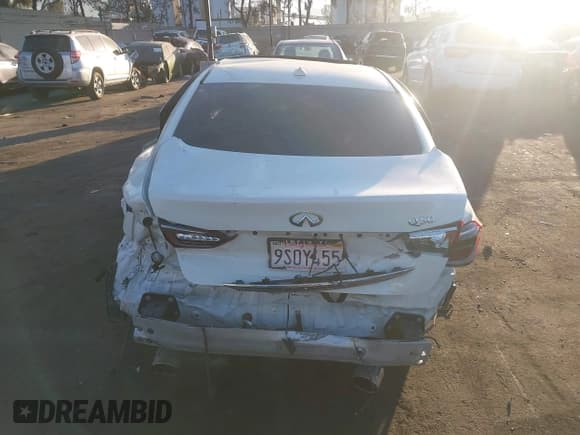 ✅ 2021 Infiniti Q50 Luxe • VIN: JN1EV7BP5MM701791 • Lot: 43565289. Listed on IAAI with 93,142 mi. Free auction sales archive from the USA and detailed vehicle history report at DreamBid. Image 16.