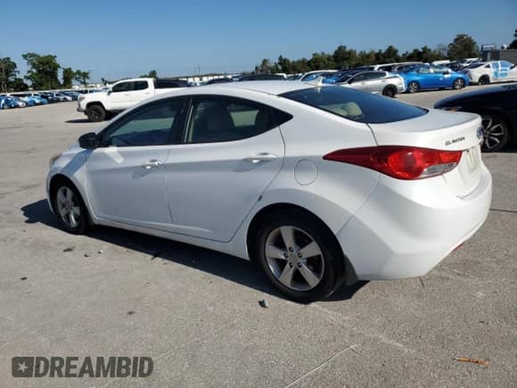 2013 Hyundai Elantra Limited with VIN 5NPDH4AE2DH258783, listed as a Copart auction lot 90592915 with 128,356 mi miles and Salvage title. Bid and sale history available at DreamBid. Image 2.