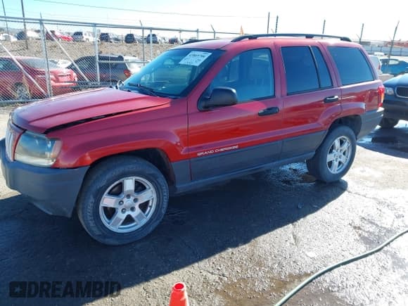 ✅ 2004 Jeep Grand Cherokee Laredo • VIN: 1J4GX48S24C242505 • Lot: 43869706. Listed on IAAI with 195,490 mi. Free auction sales archive from the USA and detailed vehicle history report at DreamBid. Image 2.