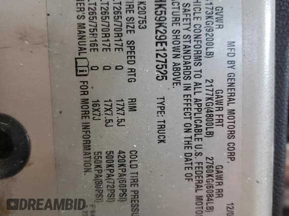 ✅ 2009 Chevrolet Silverado 2500HD LT • VIN: 1GCHK59K29E127525 • Лот: 87948455. Опубликован ранее на Copart с пробегом 128 402 миль. Бесплатный доступ к архиву аукционных продаж из США и подробный отчёт об истории автомобиля на DreamBid. Изображение 12.