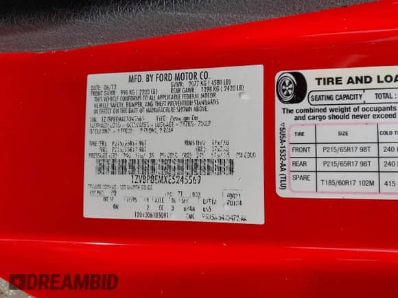 2014 Ford Mustang V6 с VIN 1ZVBP8EMXE5245569, выставлен на аукционе IAAI как лот 43398061 с пробегом Не указан миль и . История ставок и продаж доступна на DreamBid. Изображение 9.