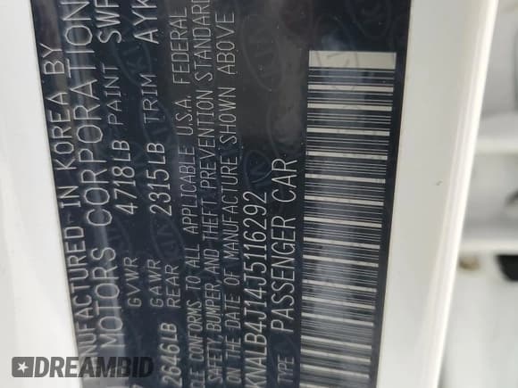 ✅ 2018 Kia Cadenza Premium • VIN: KNALB4J14J5116292 • Лот: 42149765. Опубликован ранее на Copart с пробегом 72 734 миль. Бесплатный доступ к архиву аукционных продаж из США и подробный отчёт об истории автомобиля на DreamBid. Изображение 14.