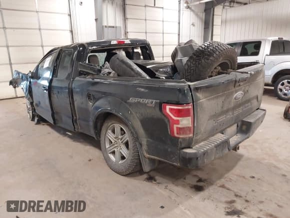 ✅ 2018 Ford F-150 XL • VIN: 1FTFX1E52JFB47192 • Lot: 43448638. Listed on IAAI with Not provided. Free auction sales archive from the USA and detailed vehicle history report at DreamBid. Image 3.