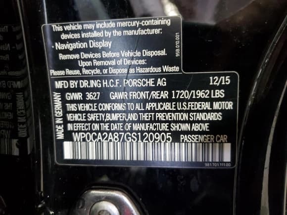 ✅ 2016 Porsche Boxster • VIN: WP0CA2A87GS120905 • Lot: 81228825. Listed on Copart with Not provided. Free auction sales archive from the USA and detailed vehicle history report at DreamBid. Image 12.