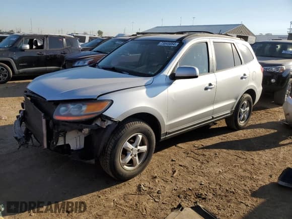 ✅ 2008 Hyundai Santa Fe GLS • VIN: 5NMSG73D38H202807 • Lot: 73045054. Listed on Copart with 122,054 mi. Free auction sales archive from the USA and detailed vehicle history report at DreamBid. Image 1.