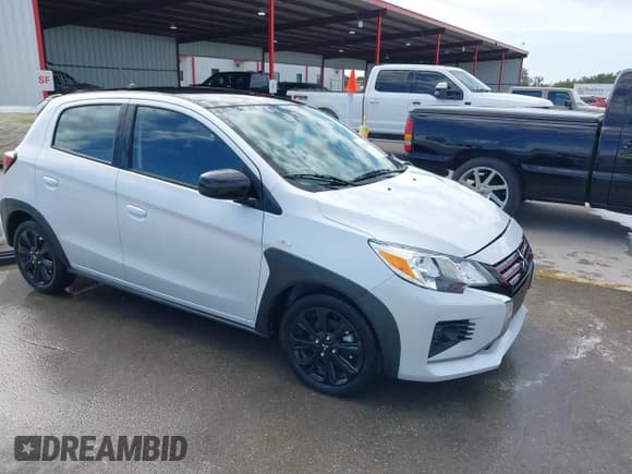 ✅ 2024 Mitsubishi Mirage Black Edition • VIN: ML32AWHJ1RH007630 • Lot: 42324151. Listed on IAAI with 11,799 mi. Free auction sales archive from the USA and detailed vehicle history report at DreamBid. Image 1.