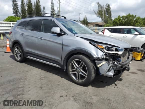 2018 Hyundai Santa Fe SE Ultimate z VIN KM8SR4HF1JU284341, wystawiony jako Copart lot #55096025 z przebiegiem 63 163 mil mil oraz Szkoda całkowita • Salvage title. Historia ofert i sprzedaży dostępna na DreamBid. Obrazek 4.